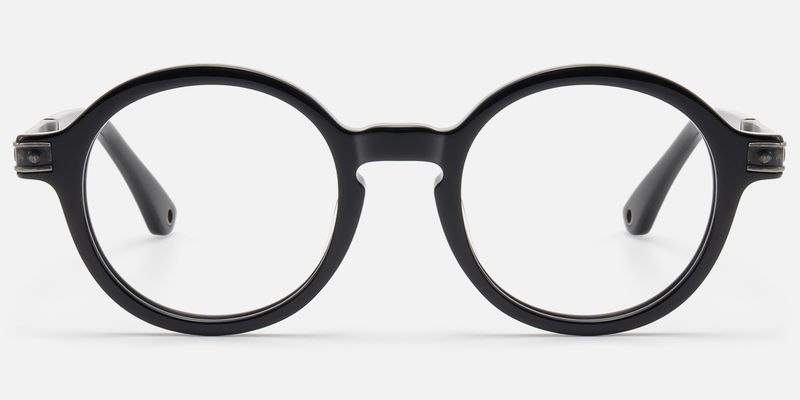 Lennon - Vintage Metal Black Retro Round Frames | Vooglam