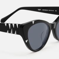 Slay - Cat Eye Black Sunglasses | Vooglam Design Details