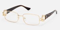 Aurae - Rectangle Gold Eyeglasses