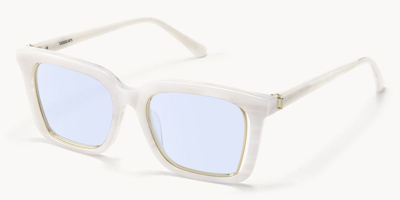 Chaparral - Rectangle White Sunglasses