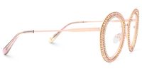 Hafiz - Round Pink Eyeglasses | Vooglam 