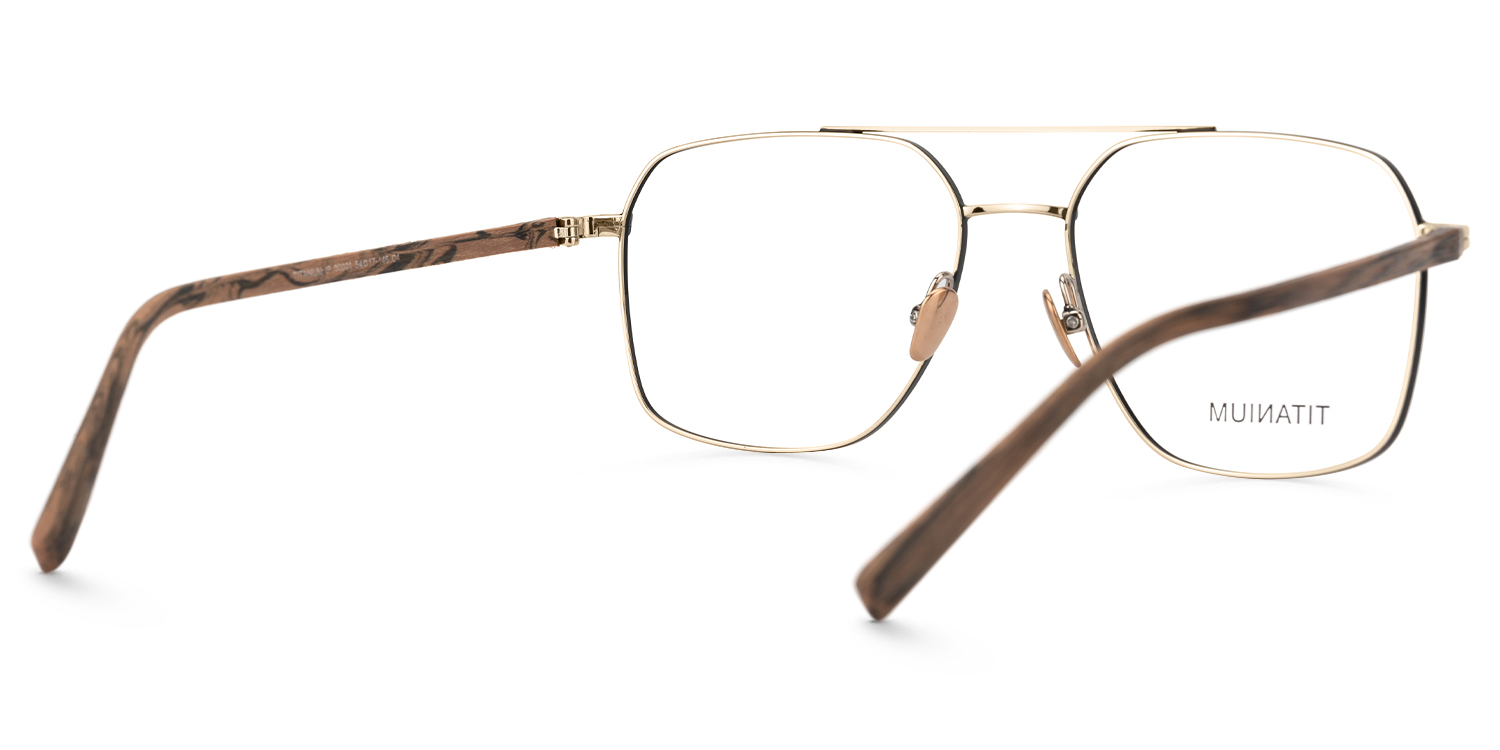 York - Aviator Two-tone Eyeglasses - 3