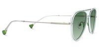 Hafsa - Aviator Green Prescription Sunglasses | Vooglam 