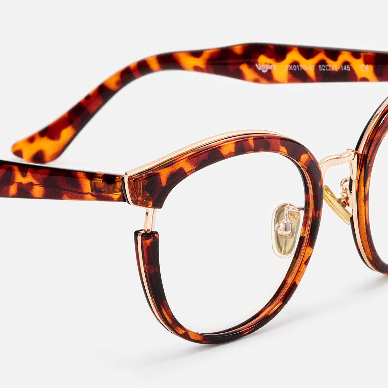 Retro - Cat eye Tortoise Eyeglasses product detail 4