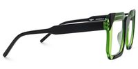 Madhav - Square Green/Black Eyeglasses | Vooglam 