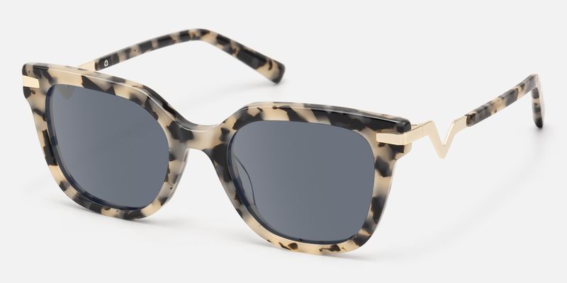 Natala - Rectangle Tortoise Sunglasses by Vooglam