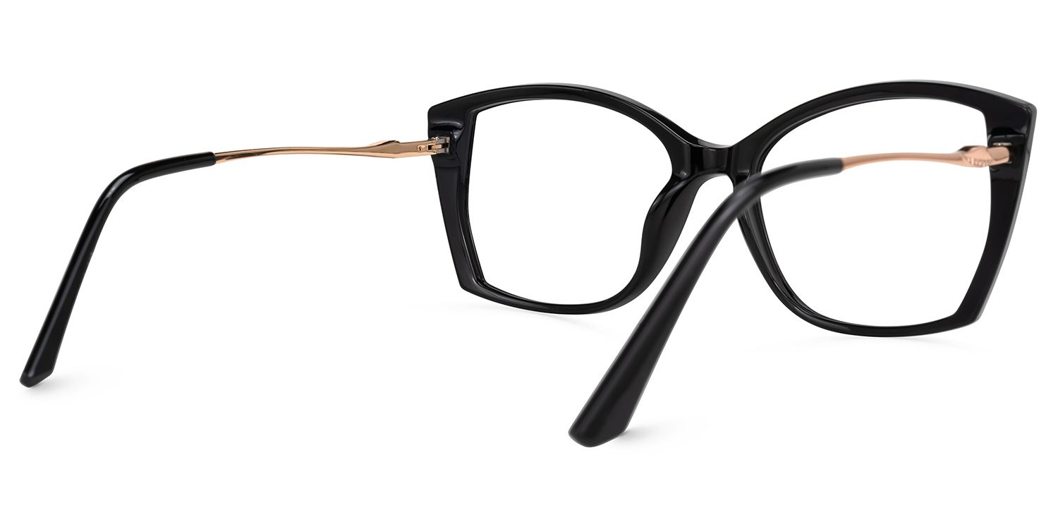 Edzia - Geometric Black Eyeglasses product detail 3