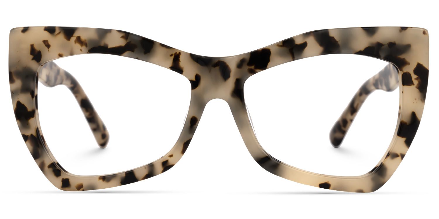 Payne - Geometric Tortoise Eyeglasses | Vooglam Angle View
