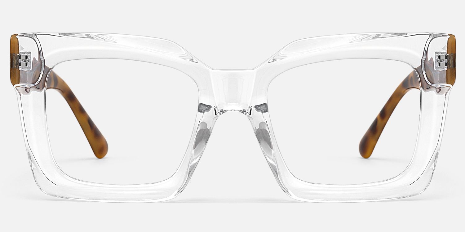 Pacheco - Clear Square Glasses Tortoiseshell Arms product detail 2