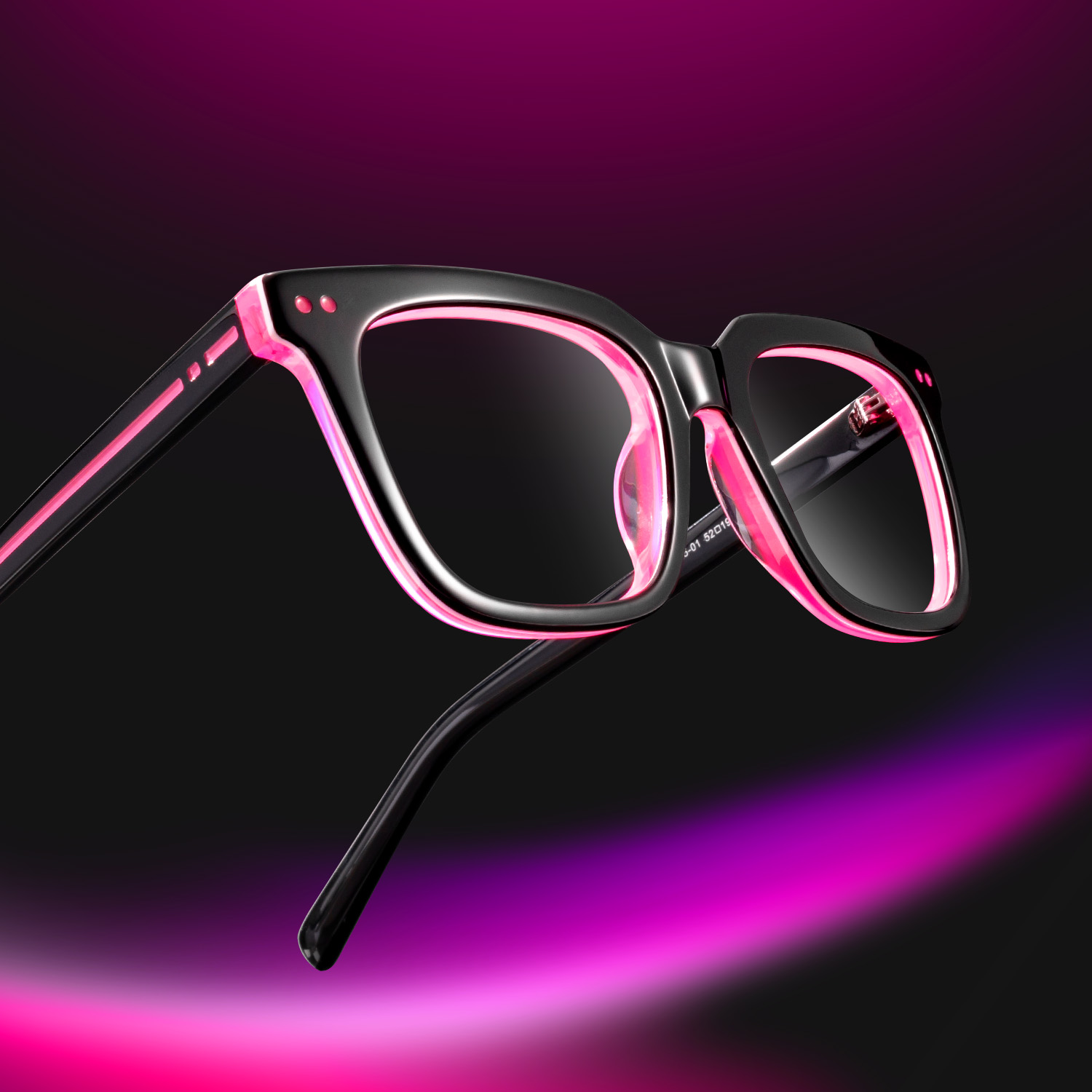 Remix - Rectangle Black Eyeglasses - 1