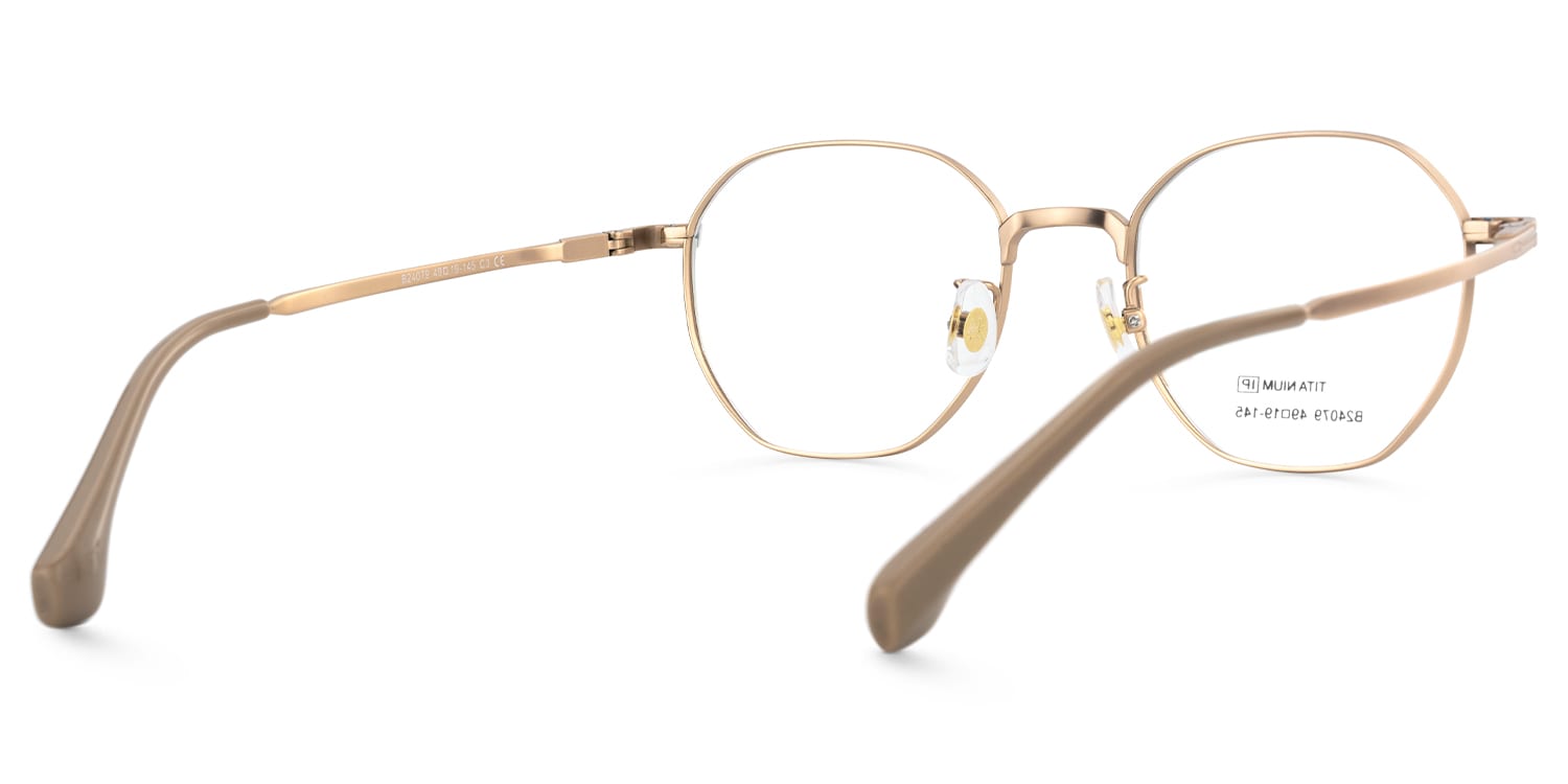 Grain - Geometric Gold Eyeglasses