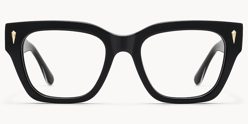 Asante - Square Black Eyeglasses