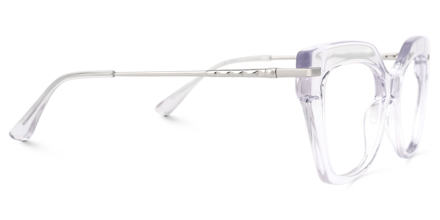 Elandra - Cat Eye Crystal Eyeglasses by Vooglam - Product View 4