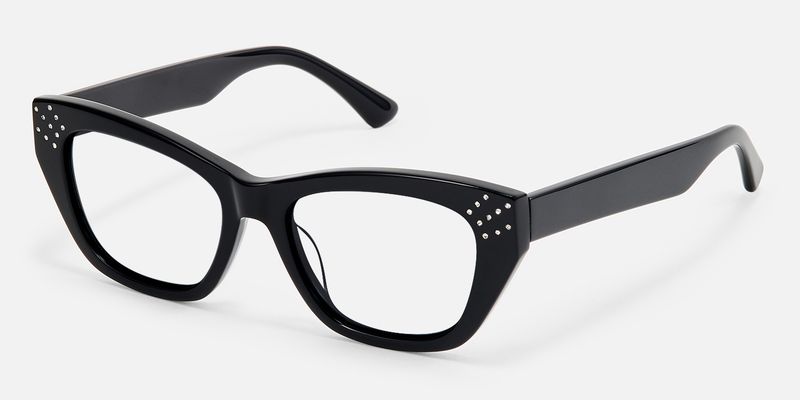 Starlina - Rectangle Black Eyeglasses