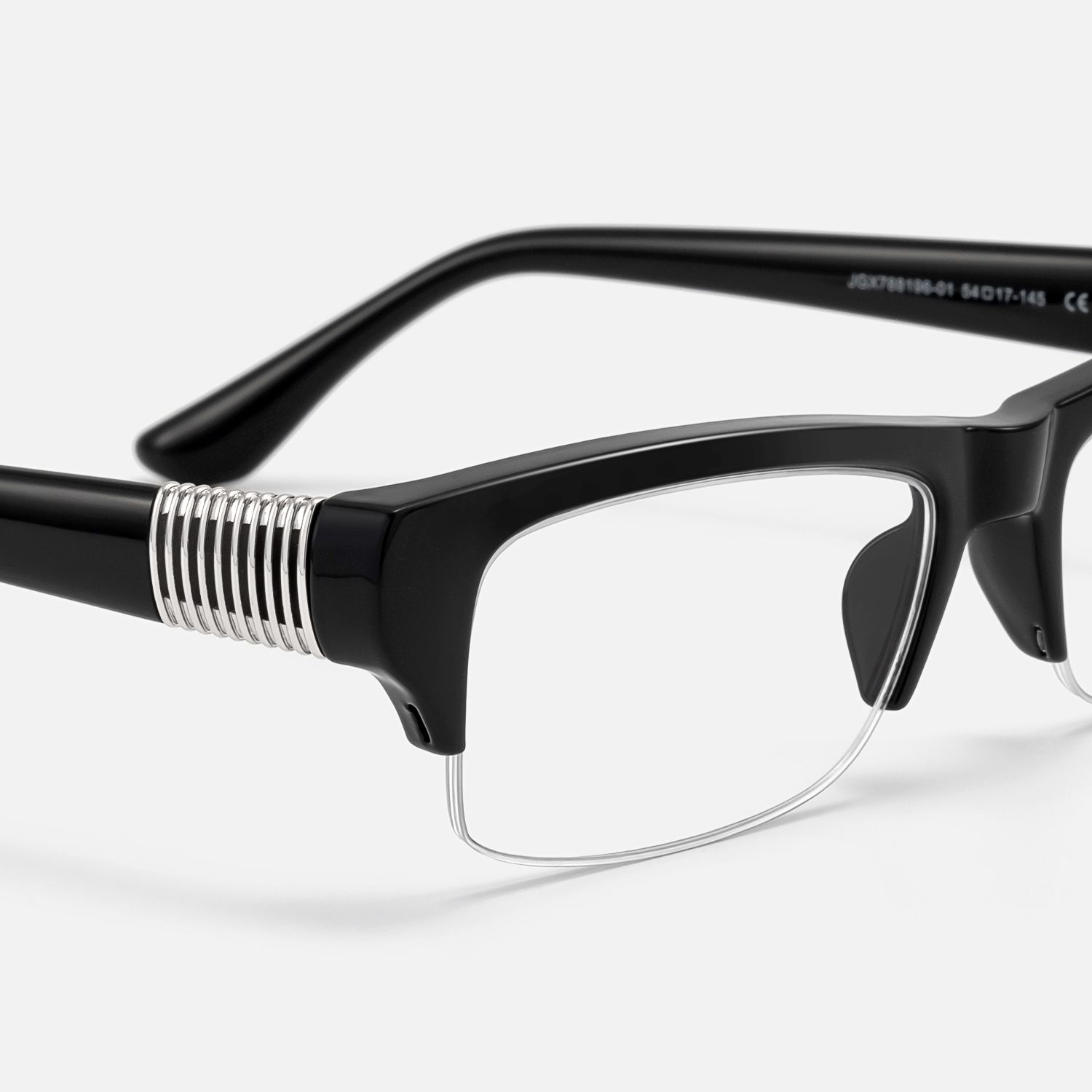 Kairo - Browline Black Eyeglasses product detail 4