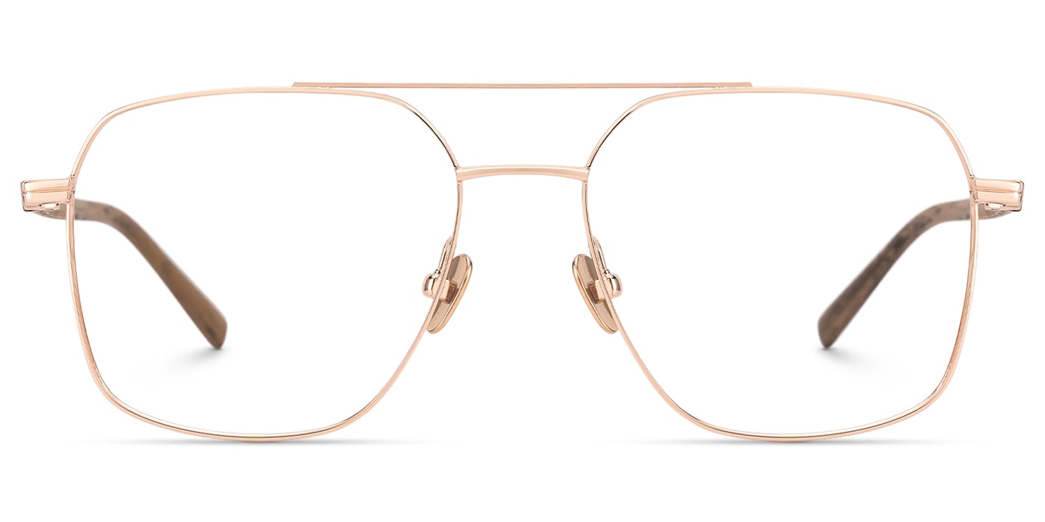 York - Aviator Gold Eyeglasses - 1