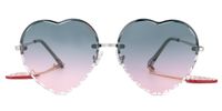 Eligio - Geometric Grey Sunglasses | Vooglam Angle View