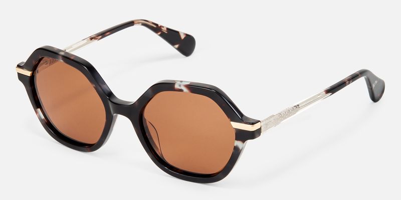 Lux - Geometric Tortoise Sunglasses