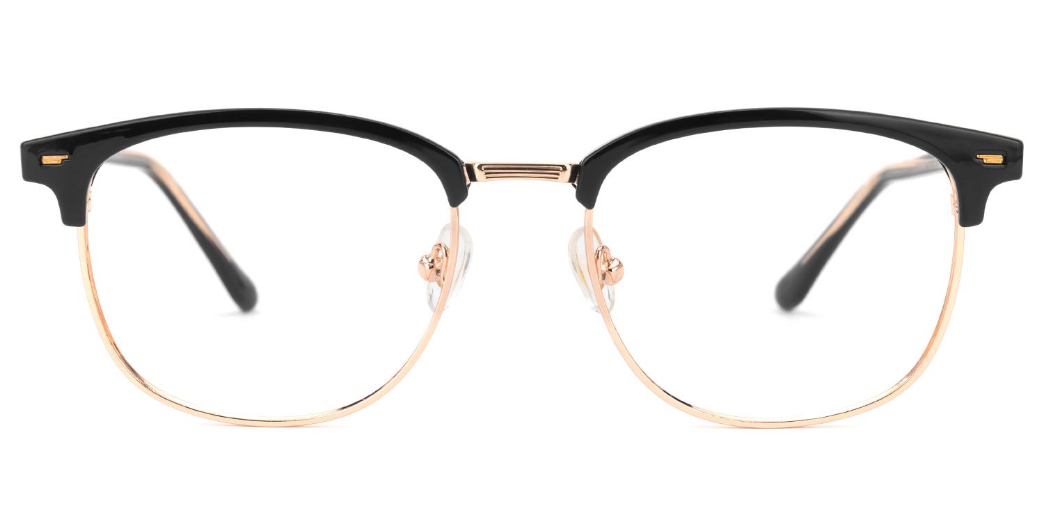 Farica - Browline Black/Gold Eyeglasses product detail 2