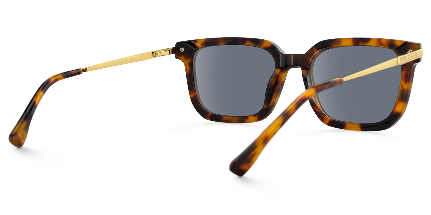 Denbeigh - Rectangle Tortoise Sunglasses - 3