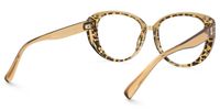 Bessie - Tortoise Pattern Bohemian Oval Glasses | Vooglam Side View