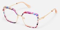 Fiorella - Square Floral Eyeglasses
