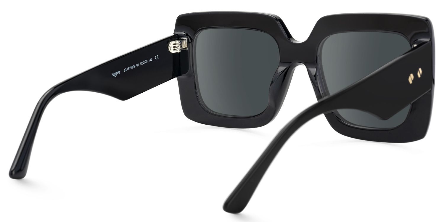 Pacifica - Square Multicolor Sunglasses by Vooglam - Side View
