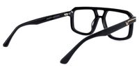 Eliyahu - Aviator Black Eyeglasses | Vooglam Side View