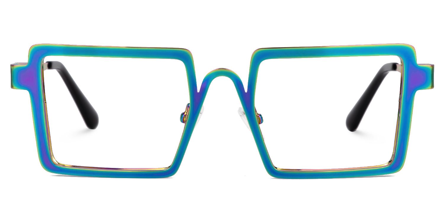 Cairbre - Rectangle Multicolor Eyeglasses | Vooglam Angle View