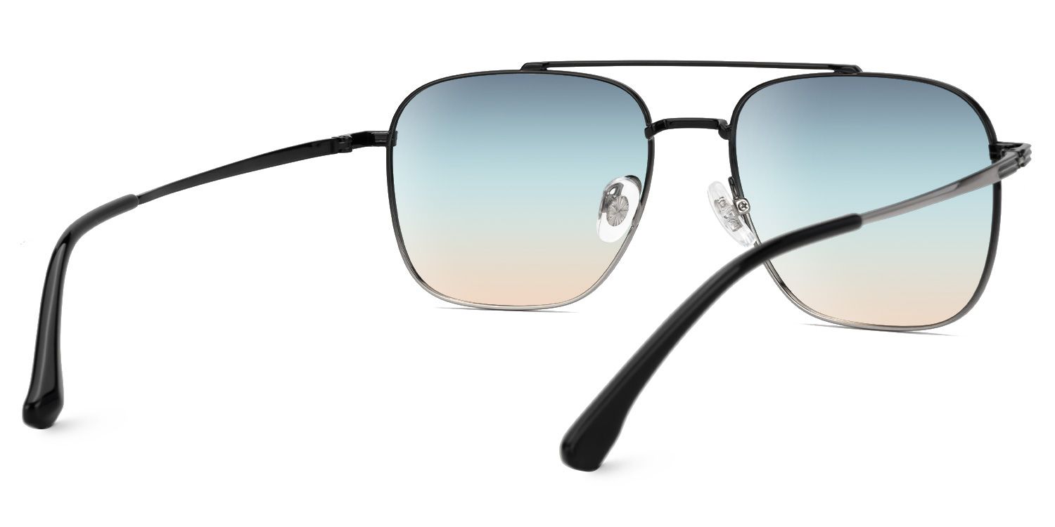 Galileo - Aviator Black Prescription Sunglasses | Vooglam Side View