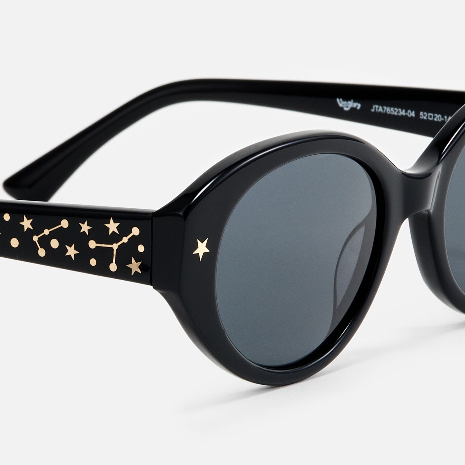 Starlust - Oval Black Sunglasses product detail 4