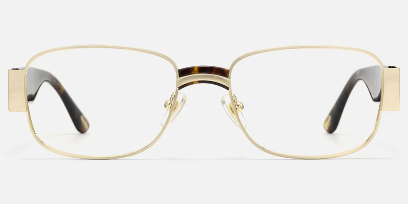 Nyame - Rectangle Gold Eyeglasses