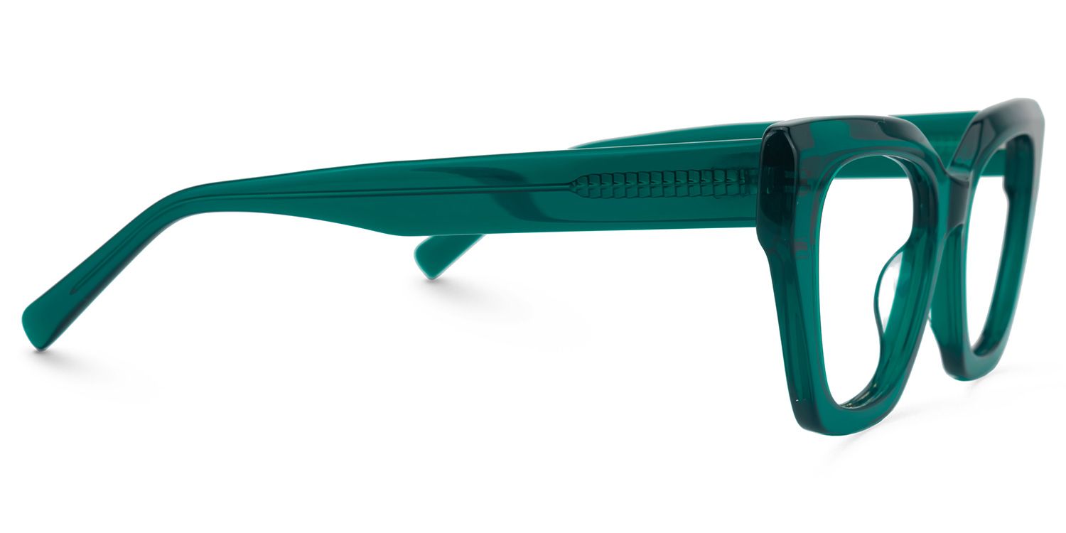 Elisheba - Cat Eye Green Eyeglasses | Vooglam 4