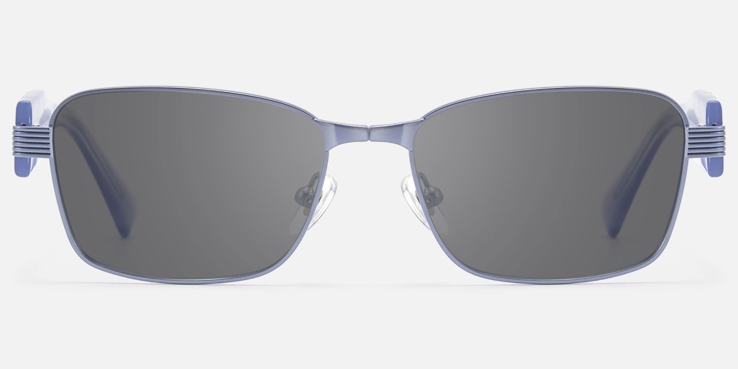 Toyo - Matte Purple Pearlescent Sunglasses | Vooglam Angle View