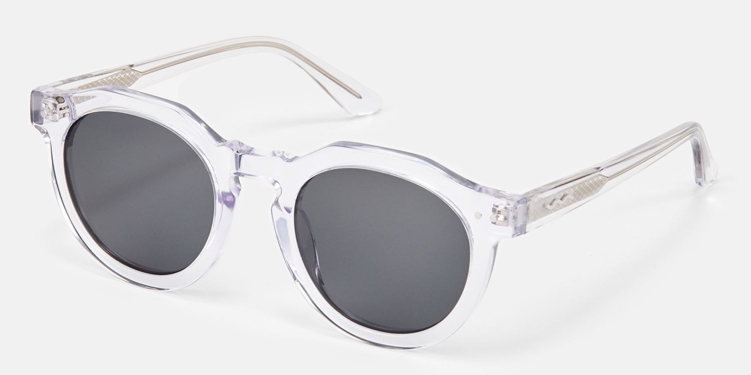 Aubrey - Geometric Crystal Sunglasses | Vooglam Front View