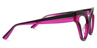Daveigh - Cat Eye Black/Purple Eyeglasses | Vooglam 