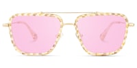 Isla - Aviator Pattern Sunglasses - 2