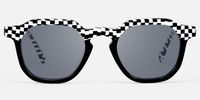 Mahsa - Geometric Pattern Sunglasses | Vooglam Angle View