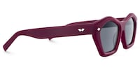 Chiclyn - Geometric Purple Sunglasses - 4