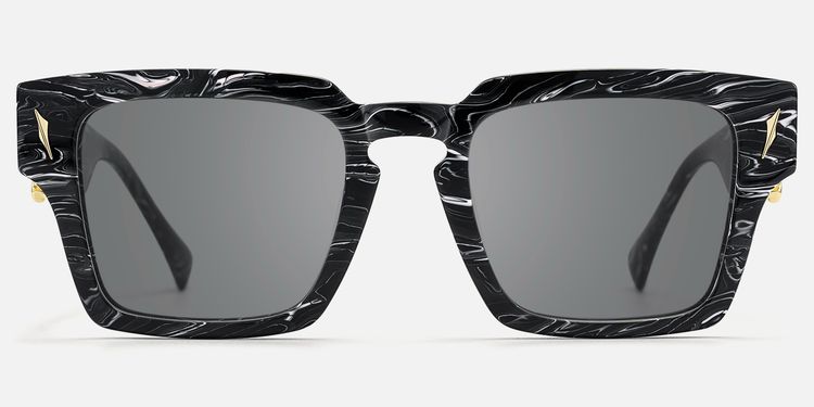Stiletto - Black Marble Sword Sunglasses | Vooglam