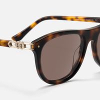 O'Keeffe - Vintage Aviator Tortoise Sunglasses | Vooglam Design Details