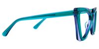 Deshawn - Cat Eye Blue/Purple Two-tone Eyeglasses | Vooglam