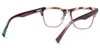 Polka - Square Tortoise Eyeglasses | Vooglam Side View