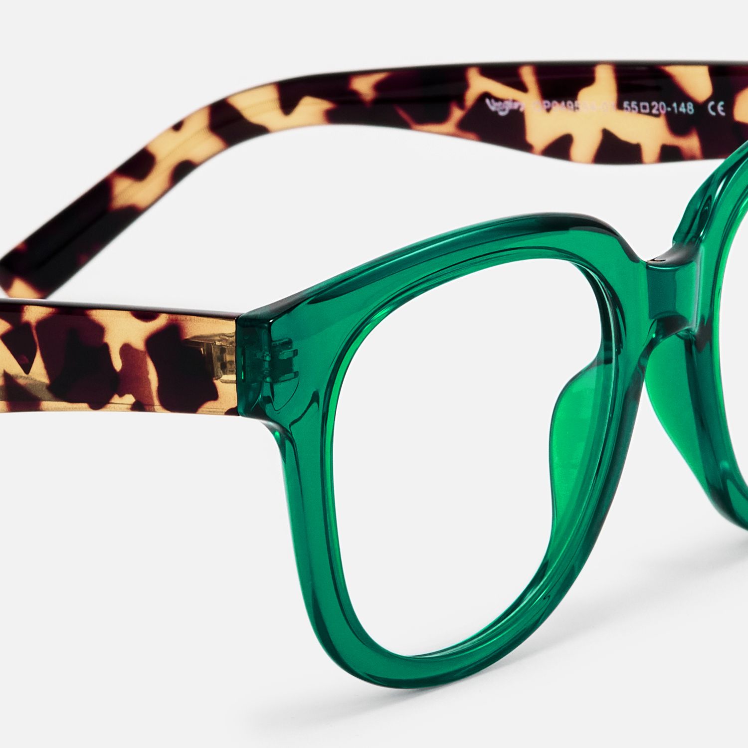 Vernetta - Square Green Eyeglasses product detail 4