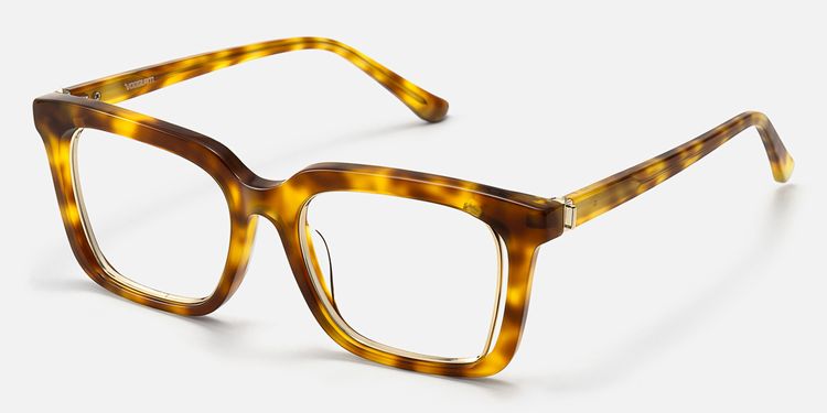 Chaparral - Desert Punk Rectangle Tortoise Glasses | Vooglam