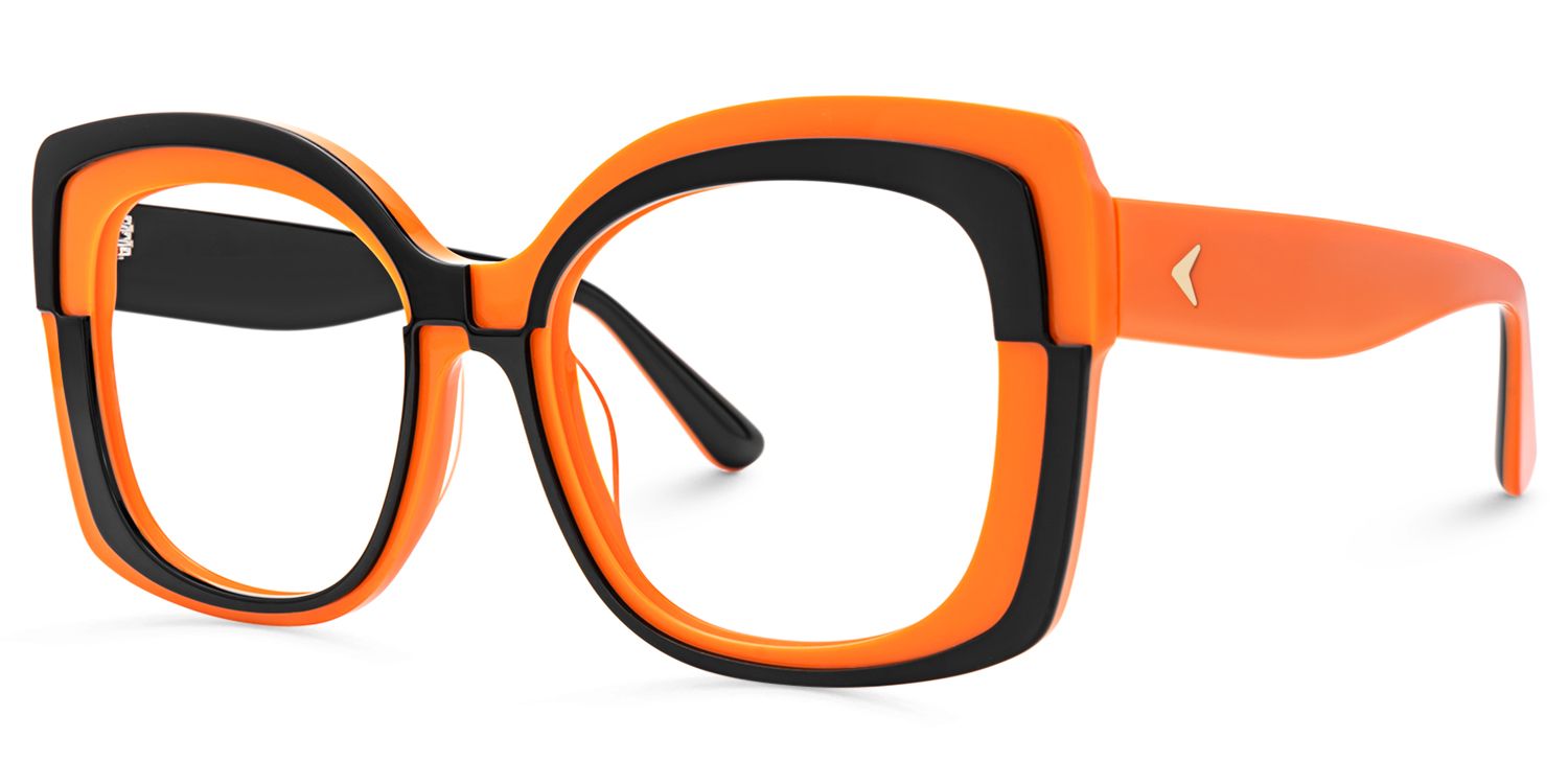 Mabon - Butterfly Orange Eyeglasses | Vooglam Front View