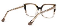 Faizan - Square Brown/Tortoise Eyeglasses | Vooglam Side View