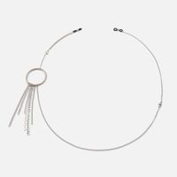 Dreamcatcher Silver Metal Glasses Chain | Vooglam Angle View