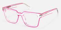 Fractal - Square Pink Eyeglasses