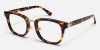 Silenzio - Square Tortoise Eyeglasses | Vooglam Front View